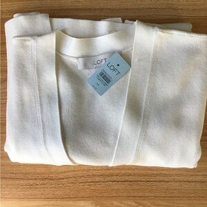 LOFT Ivory Knit Sweater